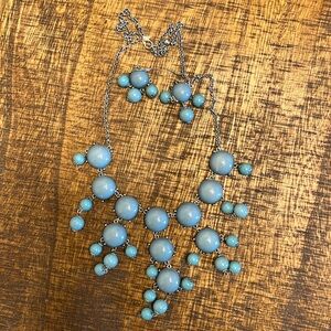 Turquoise bubble necklace & earrings